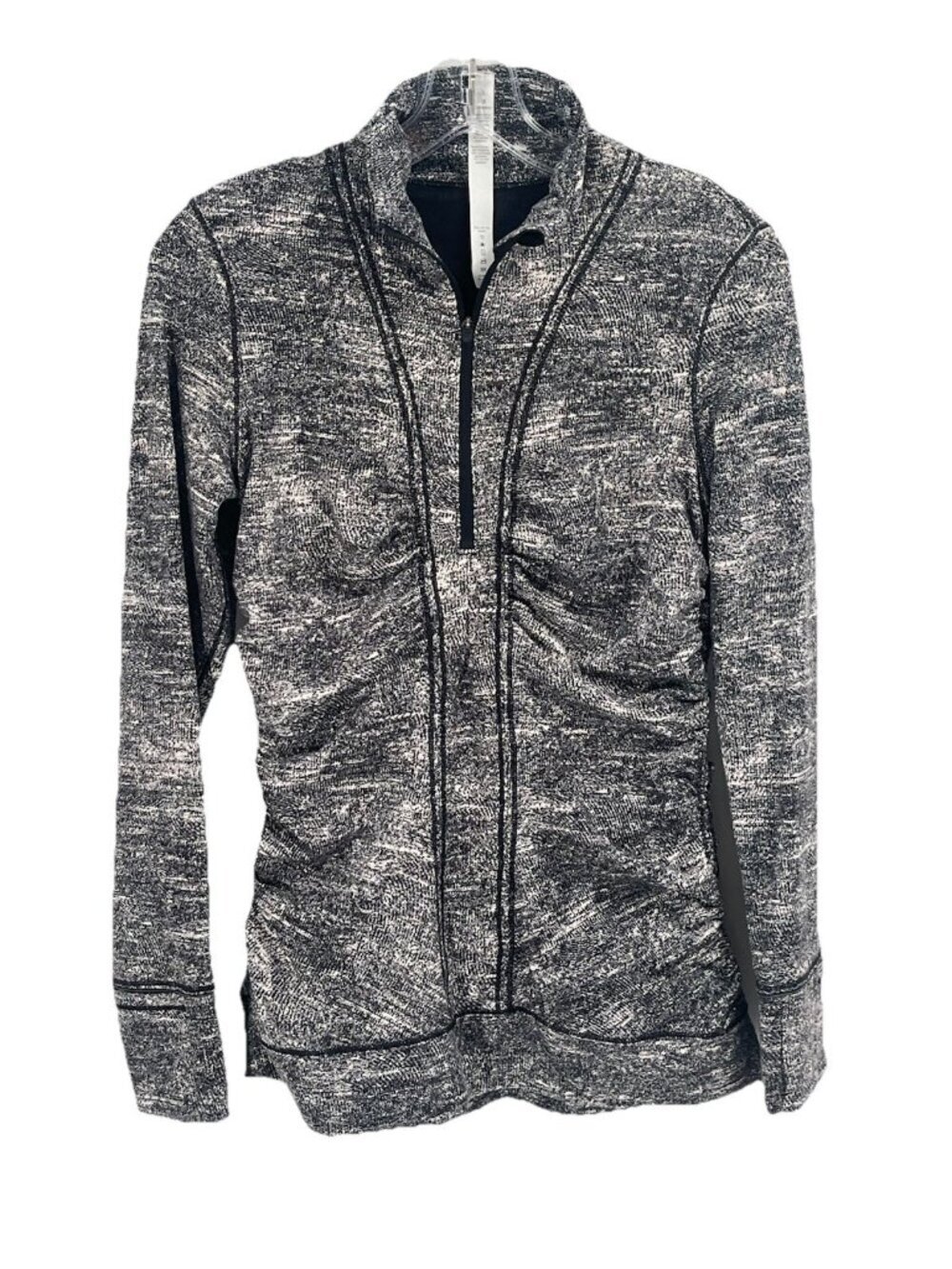 Lululemon Cyprus Kiss 1/2 Zip Long Sleeve Gray Pullover Sz 8